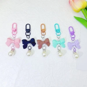 Błyszcząca smycz do telefonu komórkowego Bowknot Design Perły Detale Biżuteria - Zdjęcie 1 z 16