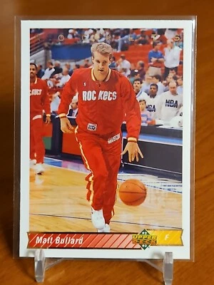 1992-93 Upper Deck Basketball Card Matt Bullard Houston Rockets #99 - Image 1 of 2
