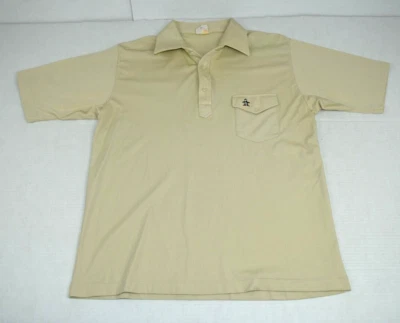 Camisa Pingüino De Colección Grand Slam Munsingwear Talla L/XL 70s Champaign Beige Nylon Foto 1 de 4