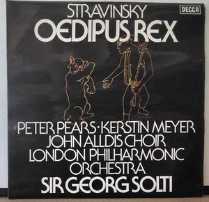 DECCA SET 616 ED 1 UK STRAVINSKY OEDIPUS REX PETER PEARS SOLTI LPO 1977 LP - Picture 1 of 4