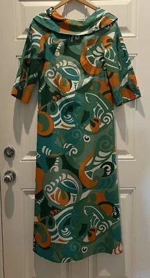 Vestido de anfitriona vintage para mujer de los 60’s hecho en casa usado en excelente estado medidas talla actual 8 Foto 1 de 4