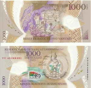 Vanuatu - 1000 Vatu 2020 UNC 40 years of independence P. W21 comm. Lemberg-Zp - Picture 1 of 1