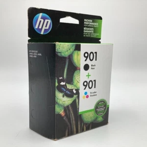 NEW HP601 OEM Black & Tricolor Ink Cartridges Exp Sep 2017 - Picture 1 of 13