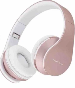 Auriculares Sobre la Oreja PowerLocus Bluetooth, LG IPAD Oro Rosa Nuevos con + Estuche_ - Imagen 1 de 11