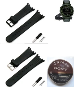 Rubber silicon band bracelet FITS SUUNTO Vector Advizor & 3V CR2430 battery - Picture 1 of 5