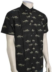 Salty Crew Setting Course Button Down Hemd - Schwarz - Neu - Bild 1 von 1