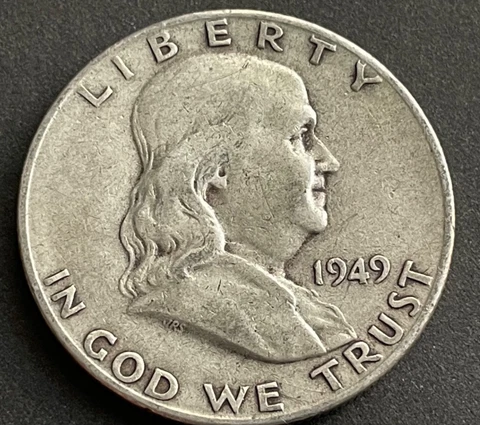 1949s Franklin Half Dollar Exactly as pictured Cover