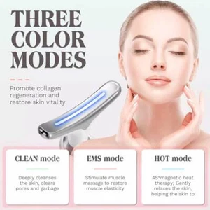 Neck Face Lifting Massager Skin Tighten Device LED and Anti Wrinkle Double Chin - Picture 1 of 9