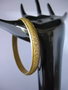 Vintage brass cuff bangle bracelet - Picture 1 of 5