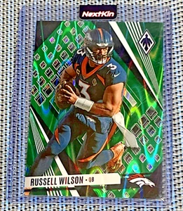 2023 Phoenix Football Russell Wilson Green Seismic LOW POP ONLY /25 Broncos SSP. - Picture 1 of 3