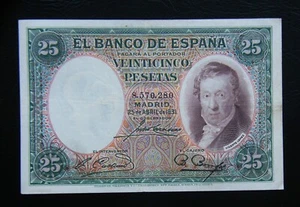 II REPUBLICA Billete de 25 Pesetas 1931 -V. LOPEZ- - Imagen 1 de 2