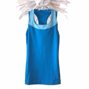 Reebok Performance Teal Blue Racerback Tank Top S - Picture 1 of 9