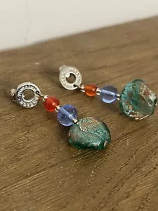 Venetian Italian Murano Glass Antica Murrina EARRINGS - Picture 1 of 8