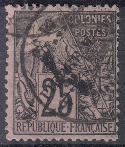 TIMBRE ST PIERRE & MIQUELON ALPHEE SURCHARGE N° 47 OBLITERATION LEGERE - Picture 1 of 2