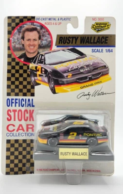 1992 Road Champs NASCAR #2 Rusty Wallace  1/64 scale - Image 1 of 4