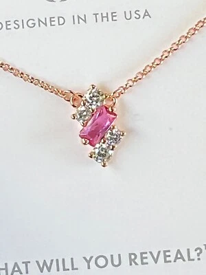 Collar de fiesta bomba "One More Chapter" corindón rosa en oro rosa RBP 5902 Foto 1 de 4