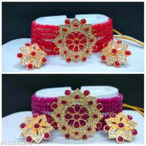 Juego combinado de joyas elegante estilo Bollywood indio para mujer - Imagen 1 de 15
