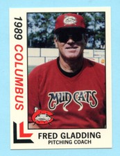 1989 Minor League Fred Gladding- Columbus Mud Cats- Box 129
