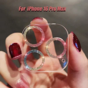 For iPhone 16 15 14 13 12 Pro Max Mini Glitter Full Cover Camera Lens Protector - Picture 1 of 19
