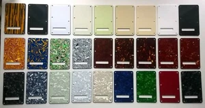 Cubierta de trémolo placa posterior estrat IZQUIERDA de un solo orificio para Stratocaster ++colores - Imagen 1 de 61