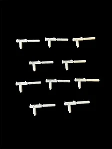 Lot of 10 Mutt Silver Uzi Guns GI Joe Vintage 1984 Style Custom Red Laser - Picture 1 of 3