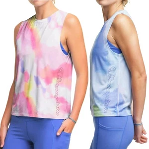 NWT CHAMPION Sport Quick Dry Lightweight Tie Dye Logo Yoga Tank Top S-XXL - Picture 1 of 7