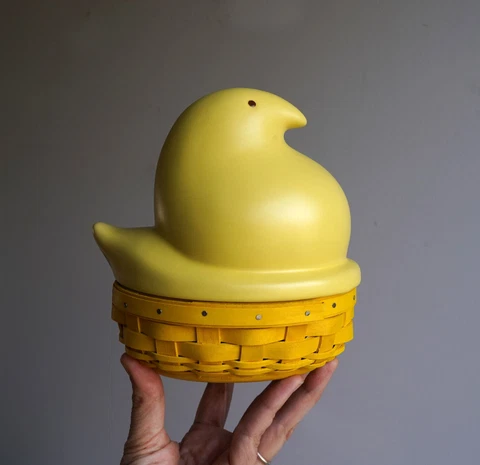 Easter LONGABERGER Basket Yellow Peeps 2012 Chick Cover