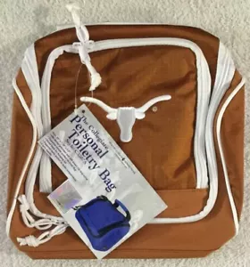 NCAA University Of Texas 600D Reinforced Travel Toiletry Bag Zipper C3307A NEW - Picture 1 of 6
