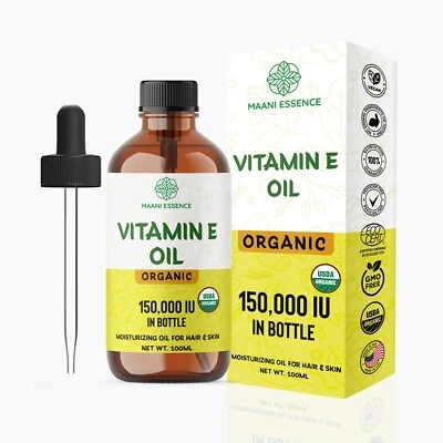100ML LARGE Vitamin E Oil 150,000 IU 100% Pure USDA Organic &Natural MADE IN USA - Image 1 of 2
