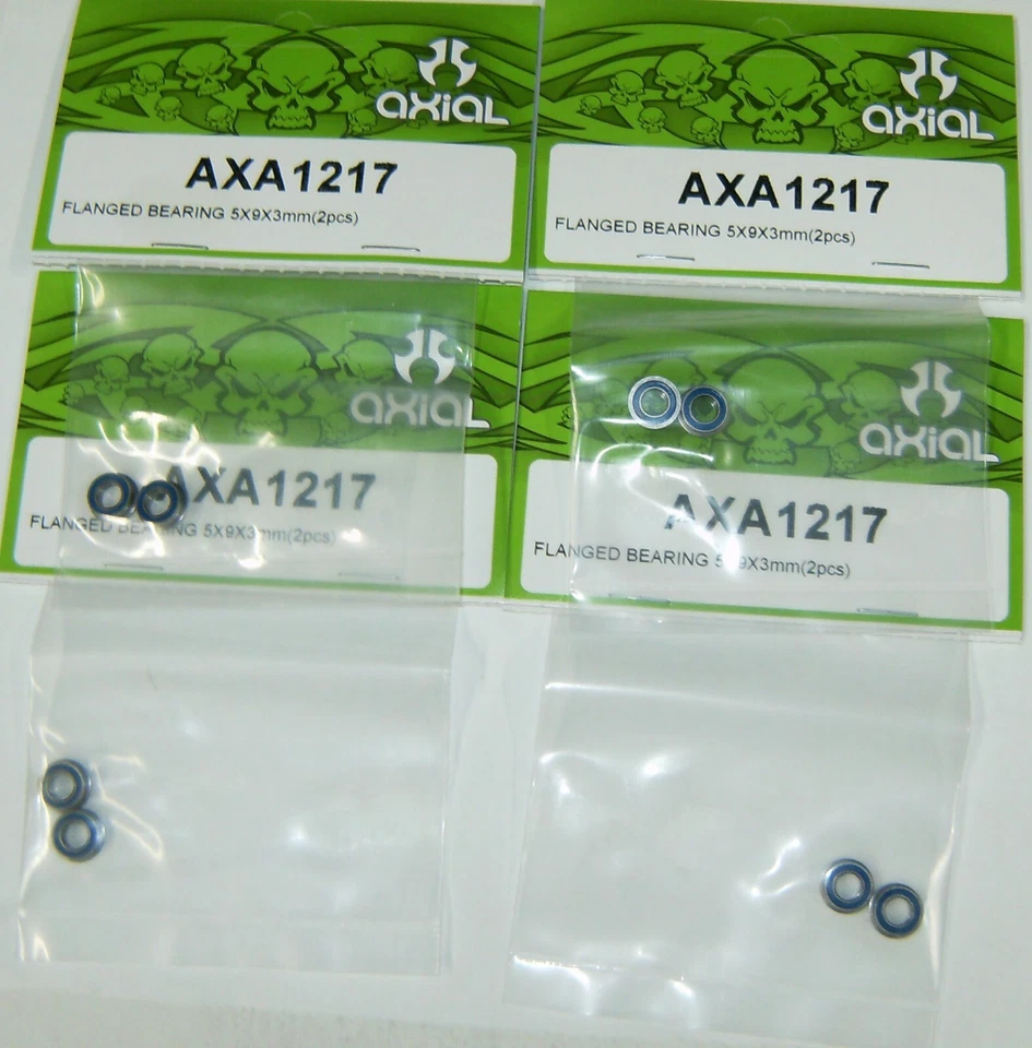 (4) Packages Axial R/C Crawler Flanged Bearing 5x9x3mm (2) AXA1217 - Image 1 of 1