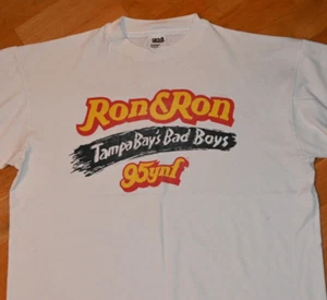 *1990's RON+RON Radio Show* vtg Tampa Florida tee shirt L/XL Bennington Fez WWF - Picture 1 of 4