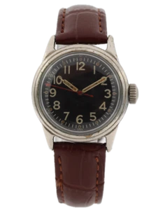 Vintage 1945 Elgin A-11 Men's Mechanical Wristwatch 539 USA Steel & Chrome - Picture 1 of 4