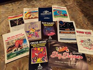 Lot of 11 Activision, Imagic, Nintendo, Atari Game Program Instructions Manuals