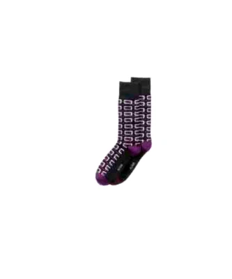 Alfani Men's Geo Chain Dress Socks, Purple, 10 - 13 - Image 1 of 4