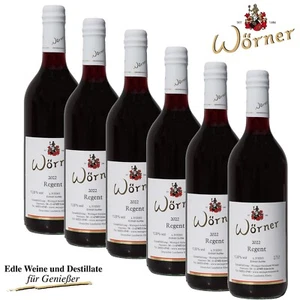 (7,67€) Regent halbtrocken 6x0,75Ltr. WEINGUT WÖRNER Wein aus der Pfalz Rotwein - Bild 1 von 9