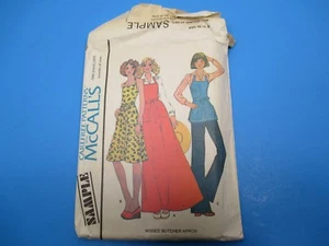 Delantal de carnicero vintage patrón de costura McCall's muestra todas las tallas S3747 - Imagen 1 de 2