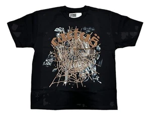 Camisa Travis Scott x Sp5der Adulto X-Grande Negra ComplexCon Camiseta Exclusiva - Imagen 1 de 10
