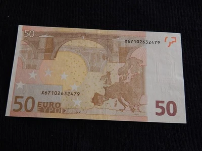 GERMANY DEUTSCHLAND 50 EURO 2002 J. C. Trichet  printer G027C4 Circulated - Image 1 of 2