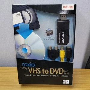 Roxio Easy VHS to DVD for Mac VHS Hi8 V8 Video to DVD or Digital Converter New - Afbeelding 1 van 3