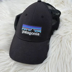 Sombrero Patagonia Original Logo SnapBack Lona Negra, Correr, Senderismo, Malla de Prueba - Imagen 1 de 4