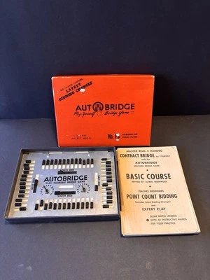 Vintage Auto Bridge Play-Yourself Bridge Game PGB Beginners Set In Box w/Manual - Image 1 of 4