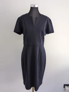 Saba Wool Midi Dress Size 12 Navy - Picture 1 of 9