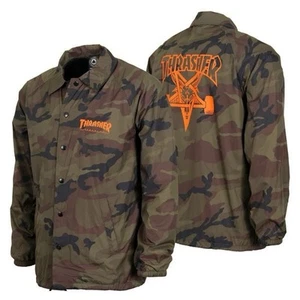 Thrasher Skategoat Camo Streetwear Skater Windbreaker Jacket Mens Size Medium - Picture 1 of 16
