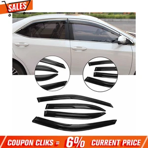 For Toyota Corolla 1993-1997 Side Window Vent Visor Sun Rain Deflector Guard NEW - Picture 1 of 8