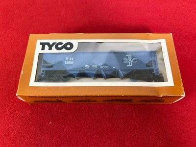VTG HO Scale TYCO Boston & Maine Hopper Car 344D:250 in Original Box - BM-12608 - Image 1 of 4