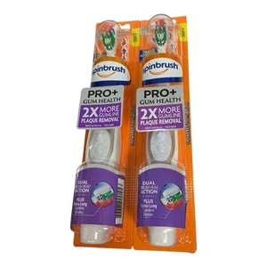 Spinbrush Pro+Gum Health Soft Bristles Battery Powered Toothbrush LOT OF (2) - Picture 1 of 3