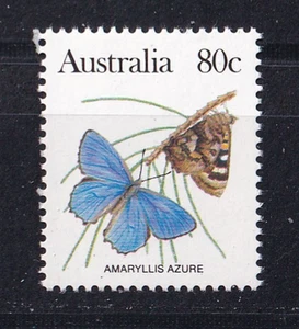 AUSTRALIA 1983 marcas francas polilla mariposas azul amaryllis Michel 847 ** - Imagen 1 de 1