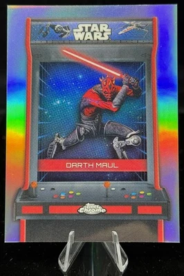 2025 Topps Chrome Star Wars Darth Maul Bonus Stage Card! #BS-M - Image 1 of 3