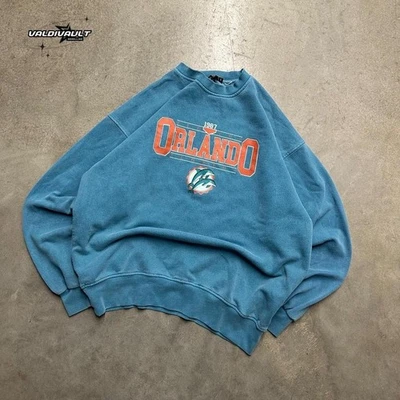 Boohoo Teal Orlando Oversized Blue Crewneck Women's Small - Image 1 of 4