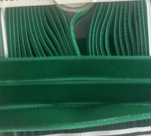 Vintage 3/8” Inch Green Velvet Ribbon 5 yards SWISS Made" #18 - Picture 1 of 2
